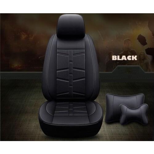 Custom car seat cover leather front rear full set for Hyundai Veracruz New Santa Fe Grand Santafe car accessories car styling
