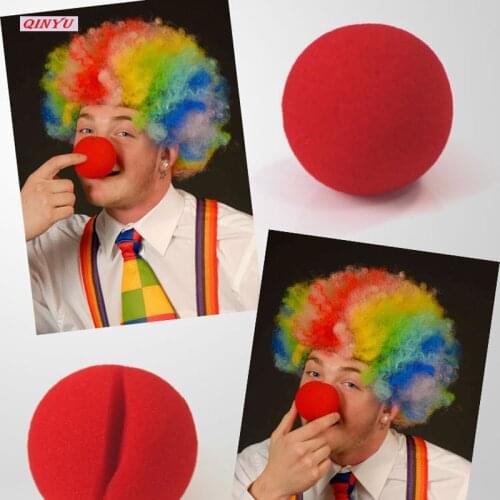 Circus Party Comic Christmas Halloween Costume Festival Props Favor Supplies Decorations Fun Foam Clown Nose 5z