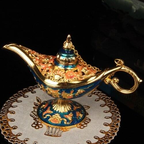 Fairy Gift Decorative Handmade lamp size:12cm wide,7cm high Hollow Design Mellow Lines Colored Drawing Mini Tea Pot