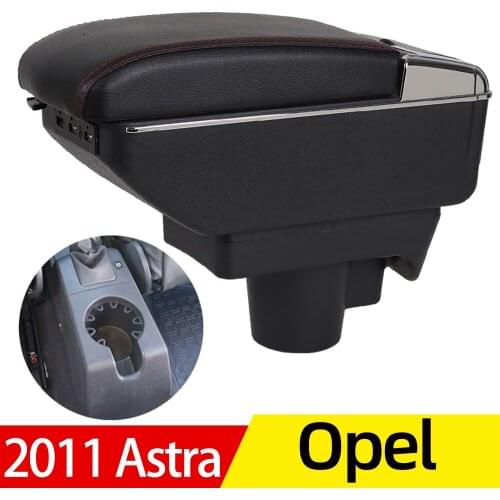For OPEL 2011 astra armrest box universal car center console caja modification accessories double raised with USB