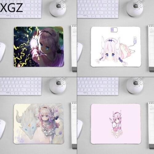 XGZ For Animation Comic Japan Manga Pattern Printed Mousepad Kanna Kamui Dragon Cute Anime Girls Mousemat for Lolicon Anime Fan