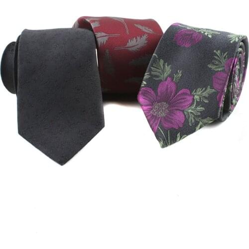 New Florals Tie For Men Silk 7cm Casual Rose Flower Leaf Print Skinny Neck Tie For Wedding Party Classic Suits Daily Wear Tie