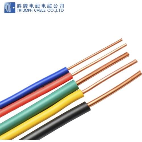 Triumphcable BV Single copper hard wire without oxygen copper wire household water and electricity installation wire PVC jacket