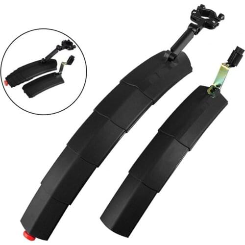 Wholesale Telescopic Folding Bicycle Fender Set with Taillight MTB Mudguard Bicycle Front Rear Fender for Road Bike Mud Guard