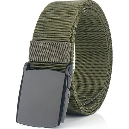 Tactical belt male outdoor nylon student military training special forces belt casual young Korean woven canvas belt