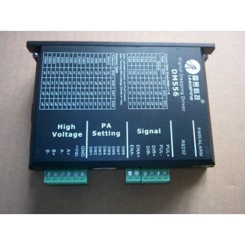 Whole a stepper driver DM556 +a name 24 stepper motor +voltage regulator transmitter input 0-10v output 0-10v add a coupler