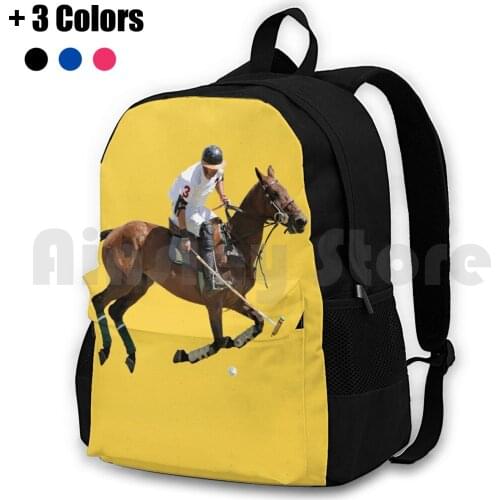 Sport Outdoor Hiking Backpack Waterproof Camping Travel Player Cheval Team Cavaliere Pferdesport Horse Sport Koń Ratsastaja