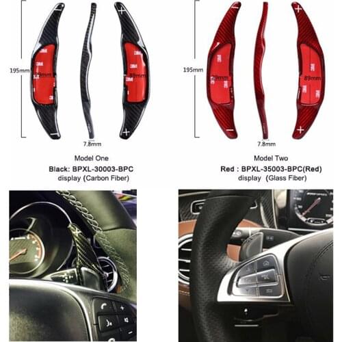 Real Carbon Fiber race car steering wheel paddle shift extension for Benz AMG A45 C63 CLS63 C65-S65 GLA45 GLE63 G63 GLS SL63