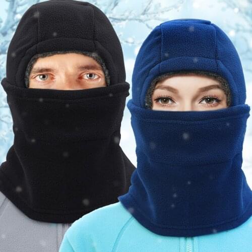 Outdoor Fleece Warm Hat CS Mask Headgear Riding Skiing Double-Layer Windproof Men and Women Winter Thickened Face Shield