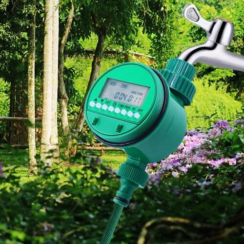 Intelligent Water Irrigation Controller LED Digital Display Garden Irrigation Timer up to 16 Programs Automatic Watering Timer