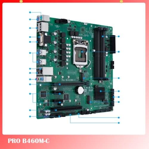 Listed in 2021 High End Industry Motherboard for ASUS PRO B460M-C CSM B460 Good Quality