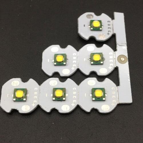 10pcs CREE XPG XP-G LED 5W High Power LED Lighting Emitter Diode Cool White 6000-6500K with 8mm 12mm 14mm 16mm 20mm PCB Heatsink