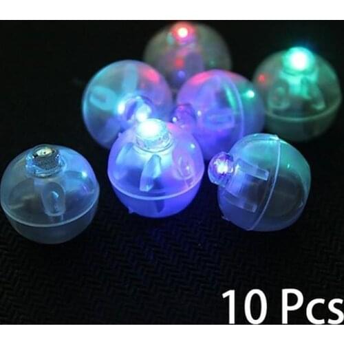 10 Pcs Mini LED Light Ball Lamp For Balloon Lantern Birthday Parties Decoration