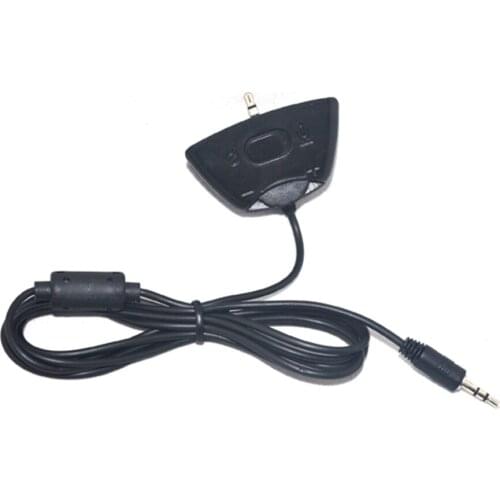 100 pcs 2.5mm to 2.5mm /2.5mm to 3.5mm Headset for Xbox 360 Adapter Talkback Puck Cable