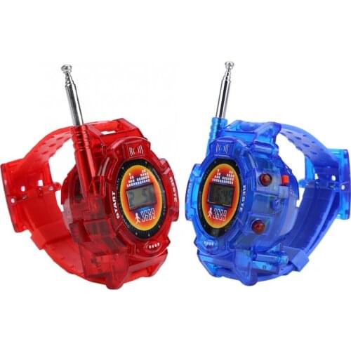 2Pcs Walkie Talkies Watch Children Military Communication Watch Outdoor Two-way Radios Interphone Clock Watches Gift