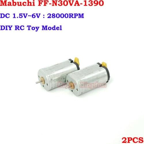 2PCS Mabuchi FF-N30VA DC 1.5V~6V 28000RPM High Speed Mini 12mm Electric DC Motor