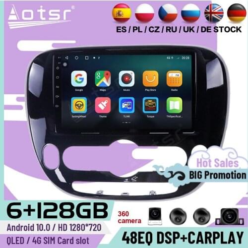 6+128G Carplay Multimedia Android Player For KIA SOUL 2 2013 2014 2015 2016 2017 2018 2019 GPS Navi Car Radio Receiver Head Unit