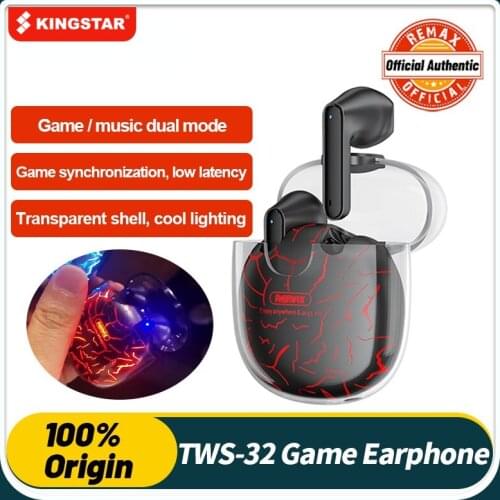 KINGSTAR TWS 32 Music Game Dual Mode Neutron Volume Wireless Bluetooth Headset 30MS Ultra-Low Latency Cool Lighting Stereo Sound