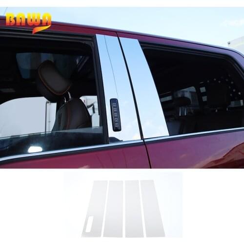 BAWA Car window Center Pillar Decorative Panel Sticker Car Accessories For Ford F150 2015
