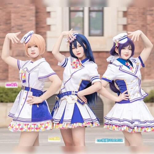 LoveLive SIF ALL STARS Aqours Nijigasaki High School Idol Club Cosplay Costumes Women Fancy Dress Halloween Uniform Custom Made