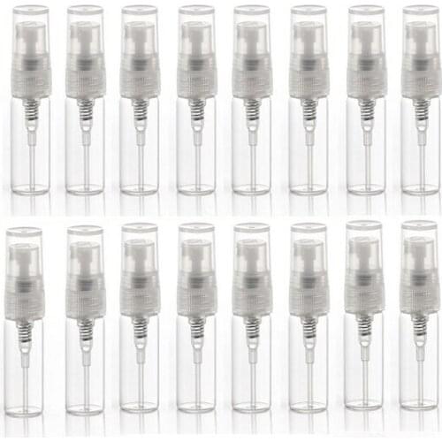 1000PCS Fine Mist mini Clear 3ml Refillable Spray Atomizer Glass Empty Liqudi Perfume Vial Sample Bottle Wholesale Factory Price