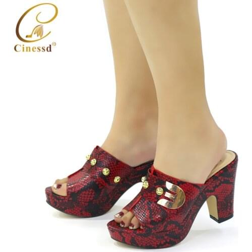Fashion Women Summer Autumn Skid-proof Square Toe Shoes Crystal Heels Slides Woman Shoe Casual Ladies Sandals Plus Size 38-42