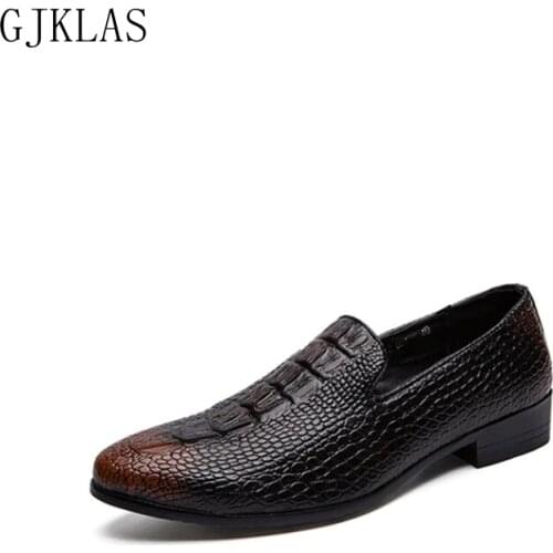 Size 46 Italian Dress Elegant Party Shoes for Men Classic Formal Leather Shoes Men Loafers Vintage Men Shoes Leather Business