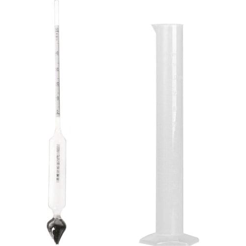 Hydrometer Tester Vintage measuring bottle Set Tools Alcoholmeter Alcohol Meter Wine Concentration Meter 0-50 hydrometer alcohol