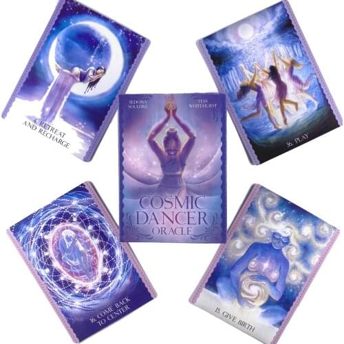 Cosmic Dancer Oracle Cards Leisure Party Table Game High Quality Fortune-telling Prophecy Tarot Deck With Guide Book