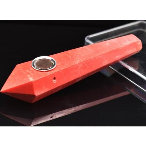 Natural Dream Amethyst Crystal Smoking Pipe + Strainer Quartz Stone Healing Wand Crystals and Stones Healing