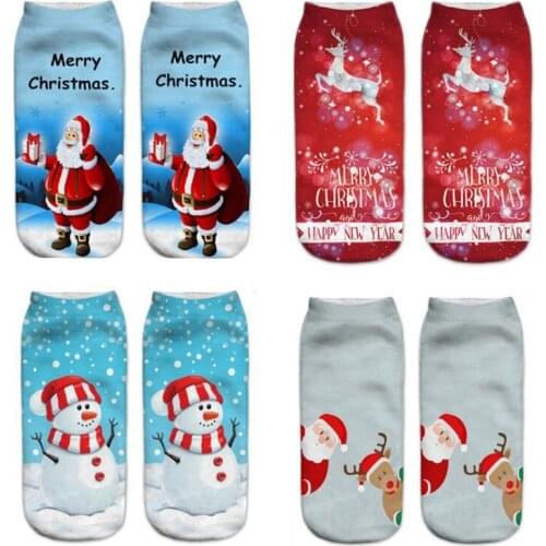 New men and women Printing stockings Christmas stockings 12pairs/lot