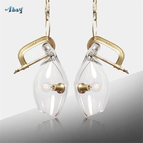 Novelty Glass Pendant Light Grenades Shape E27 Creative Dinning Room Light Fixture Living Room Bar Led Hanging Lamp Modern Decor