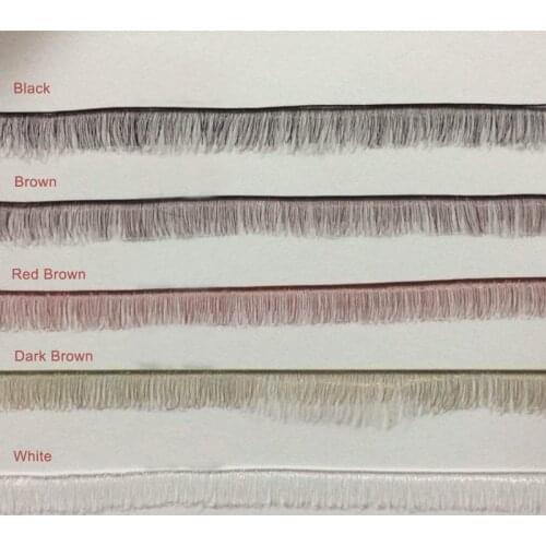 Wholesale 200pcs/lot Width 8mm White Brown Black Color SD BJD Doll Eyelashes Eyes Lashes for Reborn Doll DIY Accessories