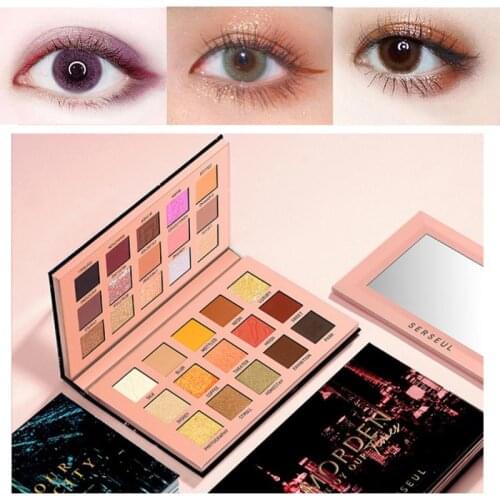 30 Colors Eye Shadow Palette Glitter Shimmer Eyeshadow Waterproof Long-lasting Easy to Draw Delicate Eyes Makeup Comestic TSLM1