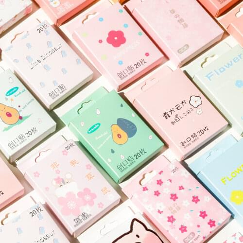 1 Box Cartoon Bandages Waterproof Adhesive Bandages Wound Plaster First Aid Hemostasis Sterile Stickers for Children