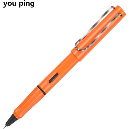 High quality 555 Orange Business office 4 types nib Fountain Pen student School Stationery Supplies ink pen