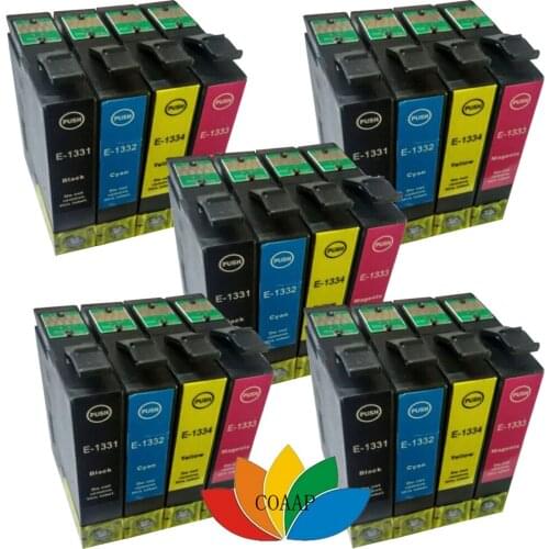 20PK t1331 t1332 t1333 t1334 compatible inkjet cartridge for Stylus NX130 NX430 Office TX320F TX325F etc
