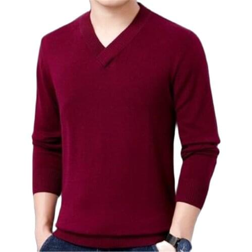Mans Plus Size 100% Cotton Sweaters Mens Hedging Jumpers Male Oversize Autumn Stretch Slim Chandail Sweatshirt Pullover Manteau