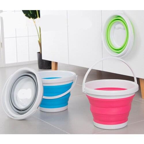 Bucket for Fishing Promotion Folding Car Wash Outdoor Thick Silicone Collapsible Supplies Warehouse Home Storage