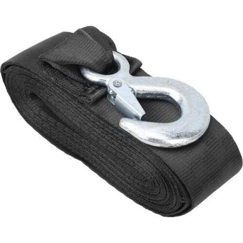 6M High Strength Polyester Trailer Belt Marine Winch Change Tape Heavy Hook Safety Belt