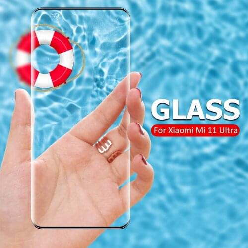 Curved Edge Tempered Glass For Xiaomi Mi 11 Pro Screen Protector For Xiaomi Mi 11 Ultra Glass For Xiaomi Mi 11 Ultra Mi11 Cover