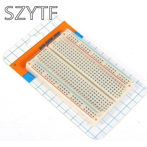 10pcs PCB Test Mini Breadboard Bread Board 400 Contacts Available 8.5 x 5.5cm New 8.5*5.5 CM FREE SHUPPING