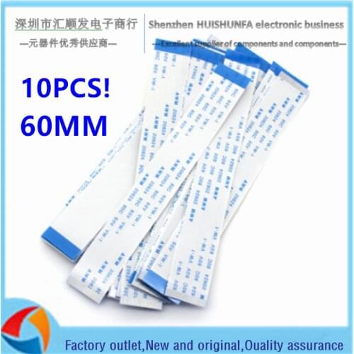 10PCS!!! 60MM FPC FFC cable spacing 0.5/1.0MM 4/8P/10P/14/16/20/24/30/32/34/40P 6CM