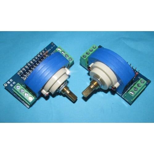12-step stepping volume potentiometer with DALE high-precision metal film resistor assembly, 50k 100K