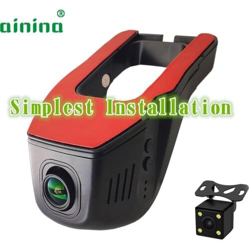 Ainina 2 lens FHD1080P Novatek 96655 WiFi Car Dvr Camera Recorder ,Super Capacitor Car Dashcam for Audi/BMW/Benz/Toyota/Honda