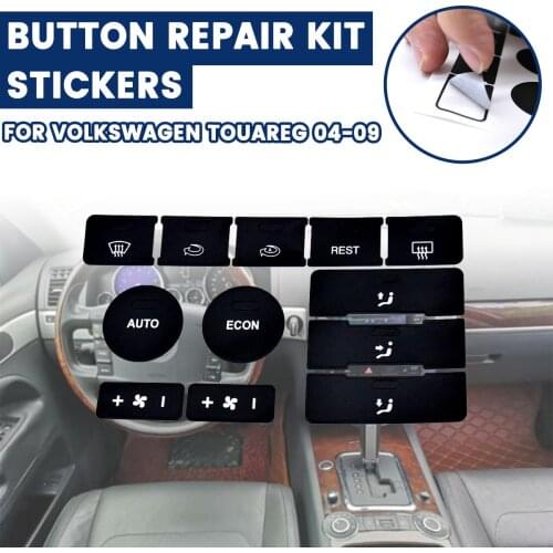 Car Stickers For VW For Volkswagen Touareg 2004-2009 Car Air Condition Climate Control Button Repair Decals Sticker