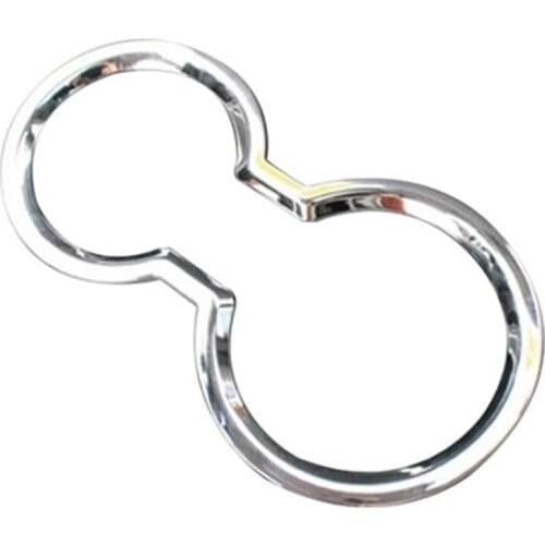 For Hyundai Creta Ix25 Car Front Water Cup Holder Stainless Steel Decoration Frame Cover Trim Accessories