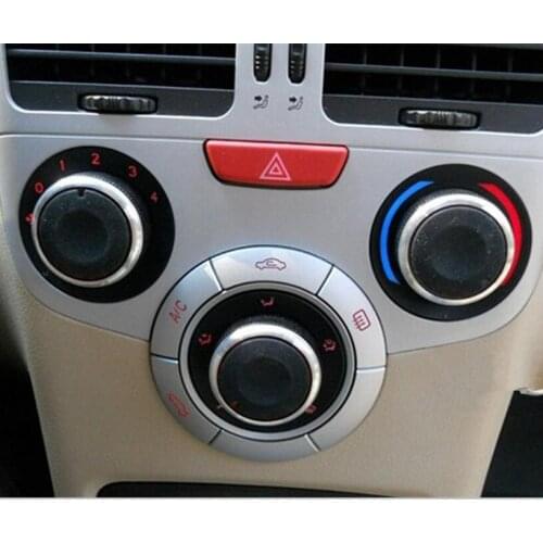 Car-styling 3pcs/set Car styling Air Conditioning control Switch AC Knob car accessories for Chery Tiggo Fulwin 2 A1 QQ3 QQ6