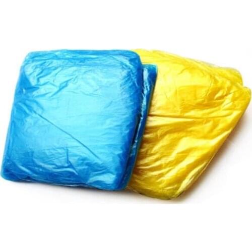 Free Shipping Cheaper Fashion Disposable PE Raincoats Poncho Rainwear Travel Rain Coat Rain Wear mixed colors,1000pcs/lot