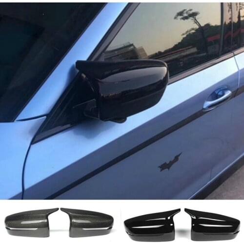 For BMW 5 Series (G30) (G31) car styling 2018 2019 Side Mirror Cover Rear review Carbon fiber cap Mirrors Protective Cover 2 PCS